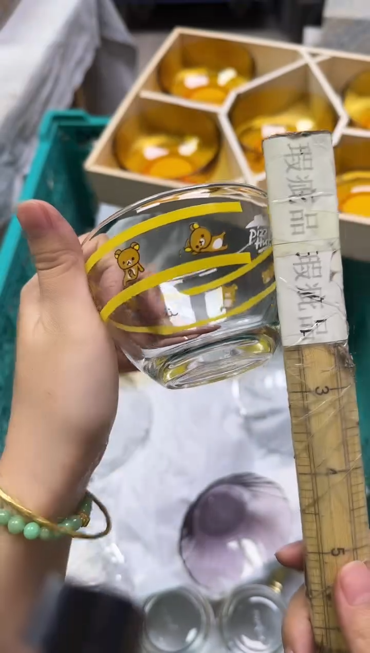 手工艺品玻璃金**猫461瑕疵