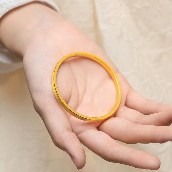 周少福 矿石l金 【高级实心拉丝】孟加拉赤金北欧金首饰