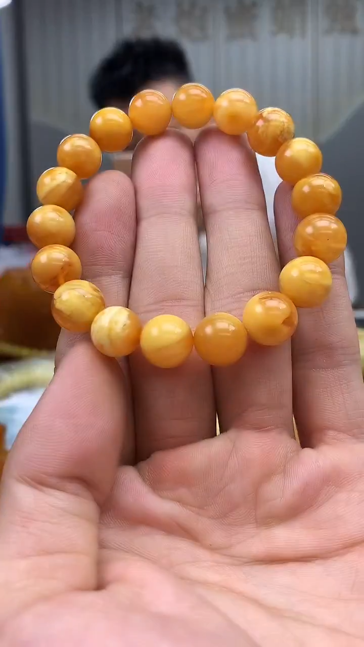 裸石蜜蜡未镶嵌手串10.6