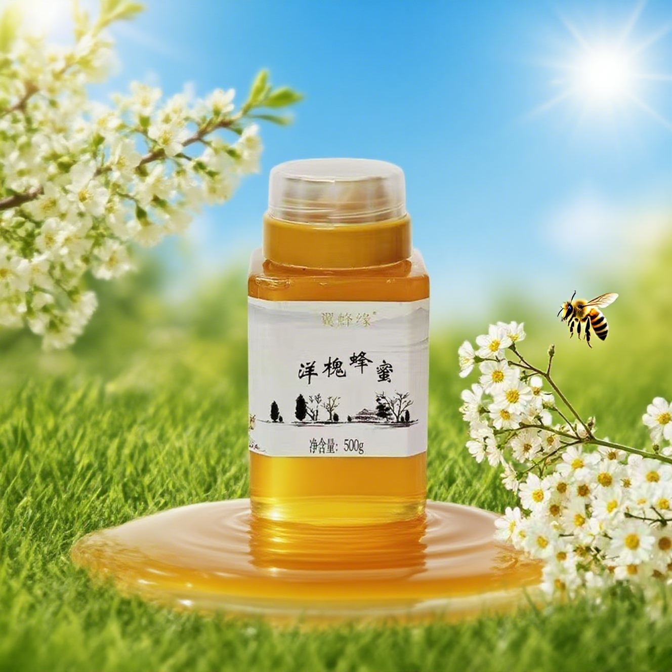 纯正天然洋槐蜂蜜营养价值高