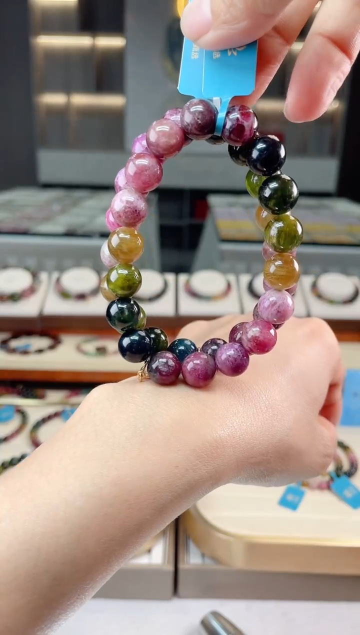 【闪购商品】碧玺单圈手串未镶嵌（多样性发一条）Q