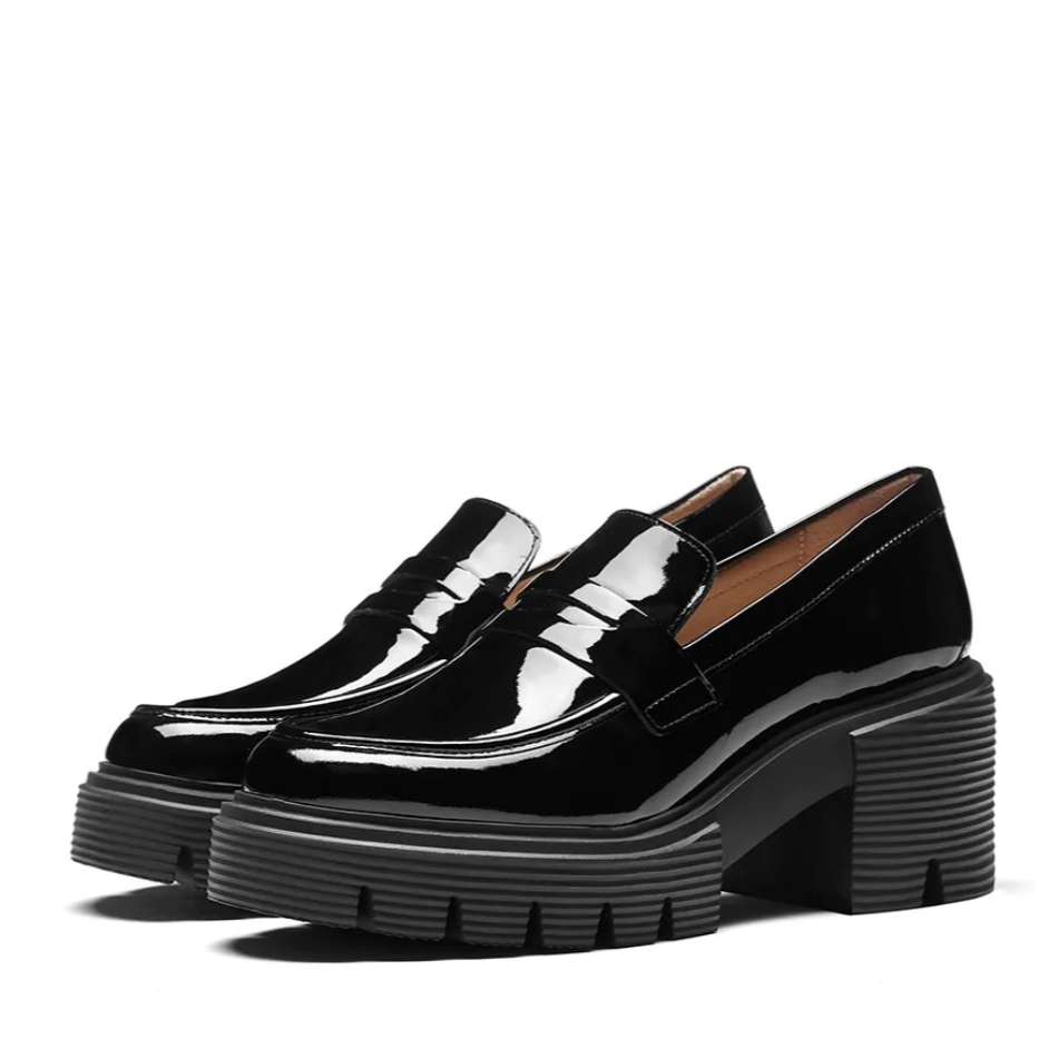 【郑州奥莱】SOHO LOAFER 黑漆皮乐福鞋