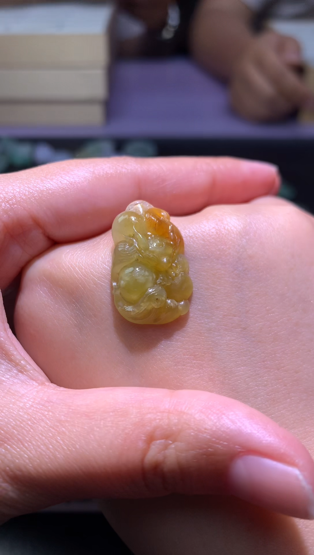 定制翡翠未镶嵌毛货