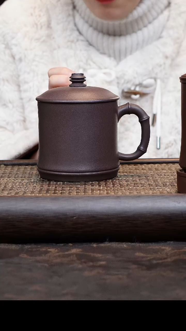 【闪购商品】紫砂茶杯天青竹节