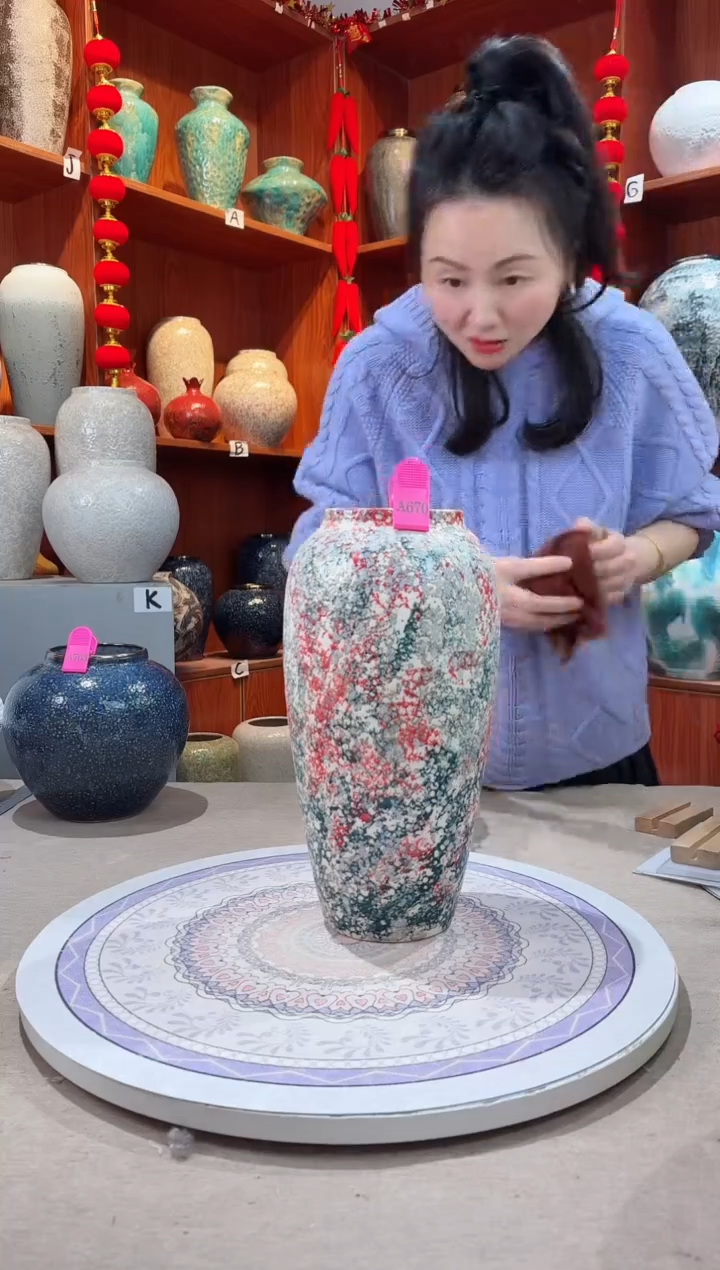 【闪购商品】瓶陶瓷花瓶 无花 微瑕 a670 