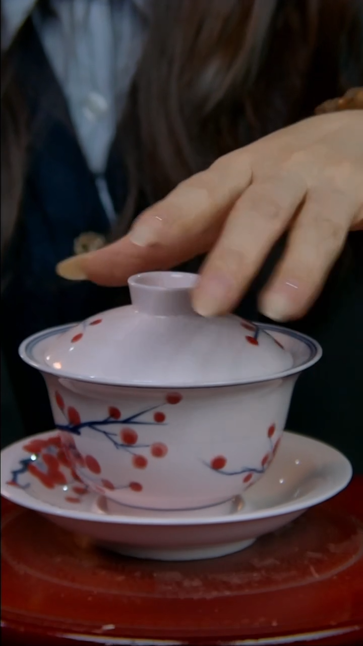 摆件陶稀土梅花三才