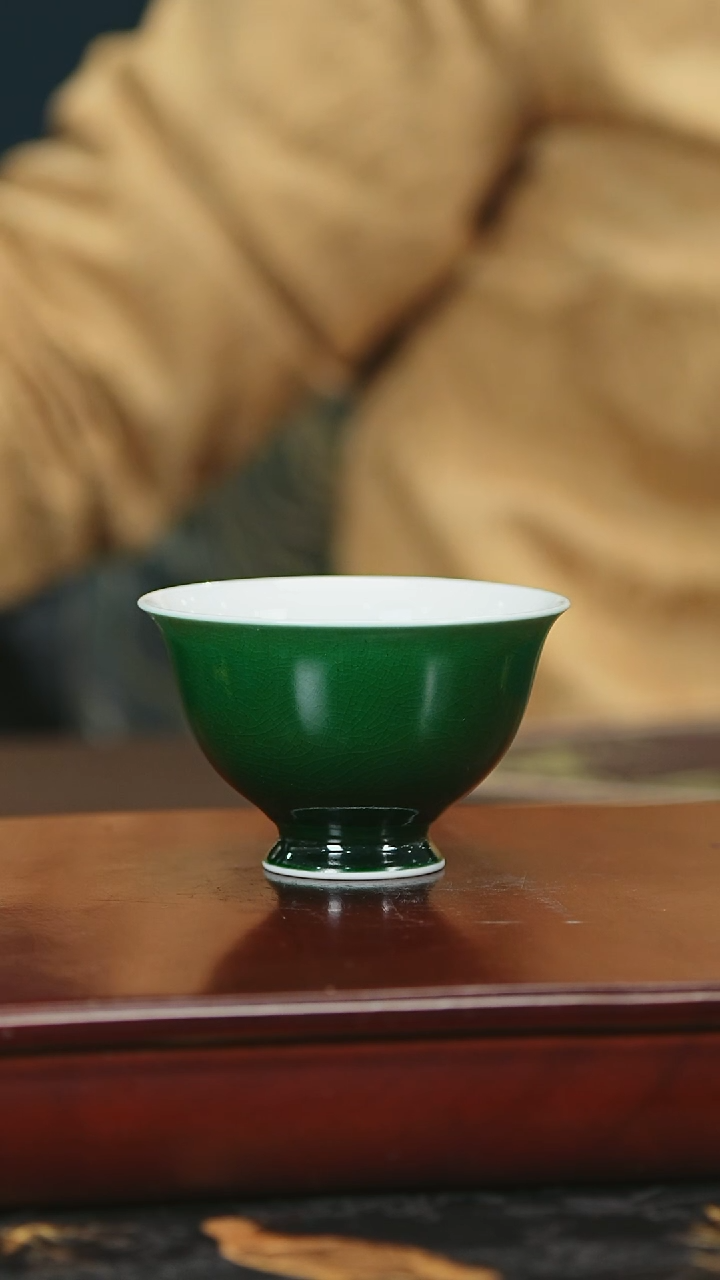 【闪购商品】瓷唐里郎窑绿小杯杯