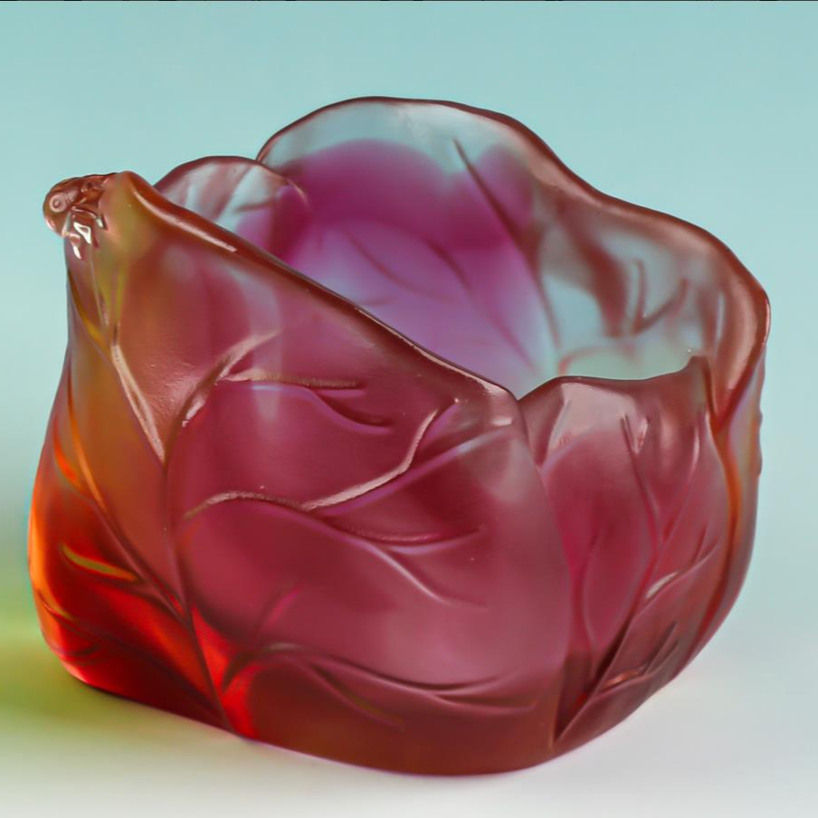 【奇居巍】立体古法手工琉璃枫叶烛台摆件客厅桌面装饰摆件