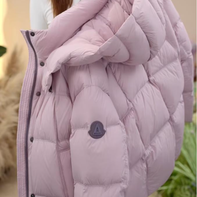 【MM甄选大朵绒】秋冬新款时尚保暖百搭女士连帽羽绒服