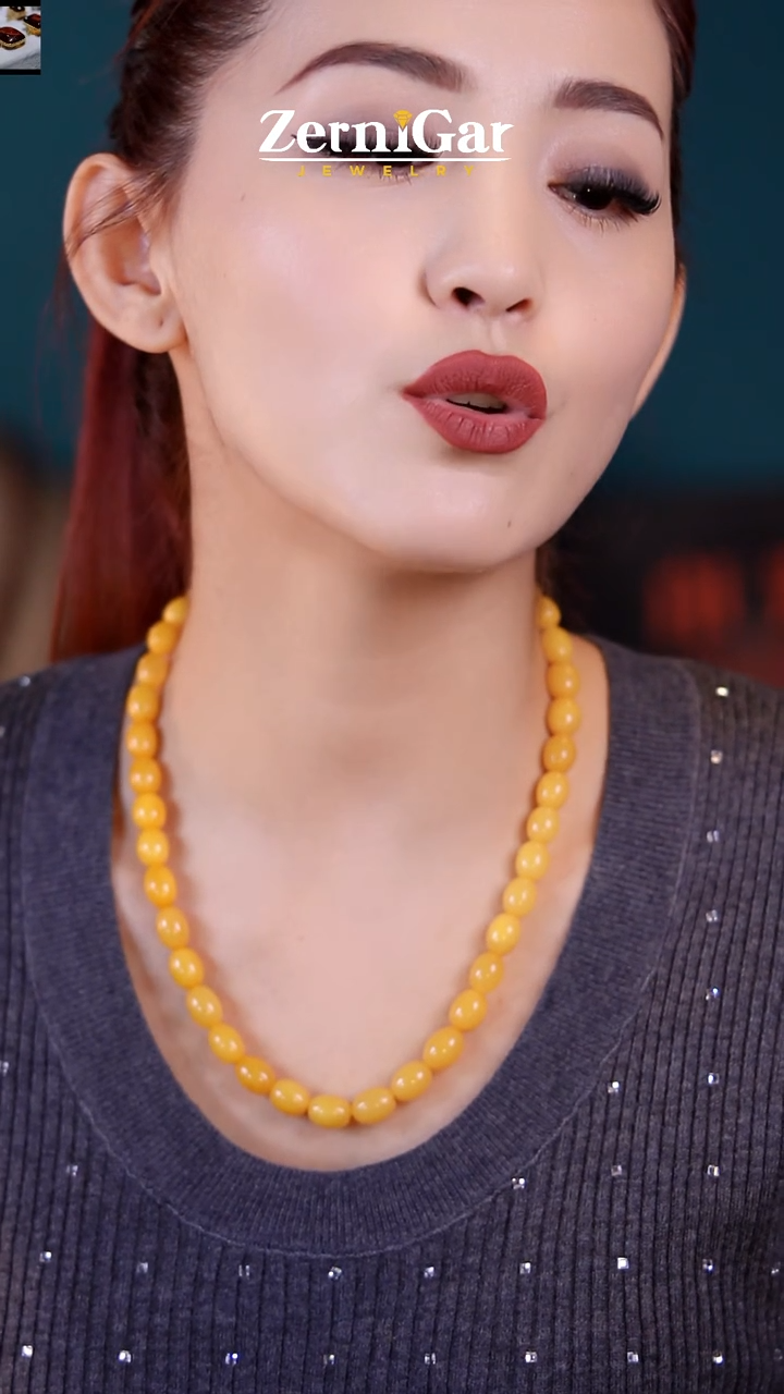 【闪购商品】琥珀颈饰未镶嵌天然琥珀项链