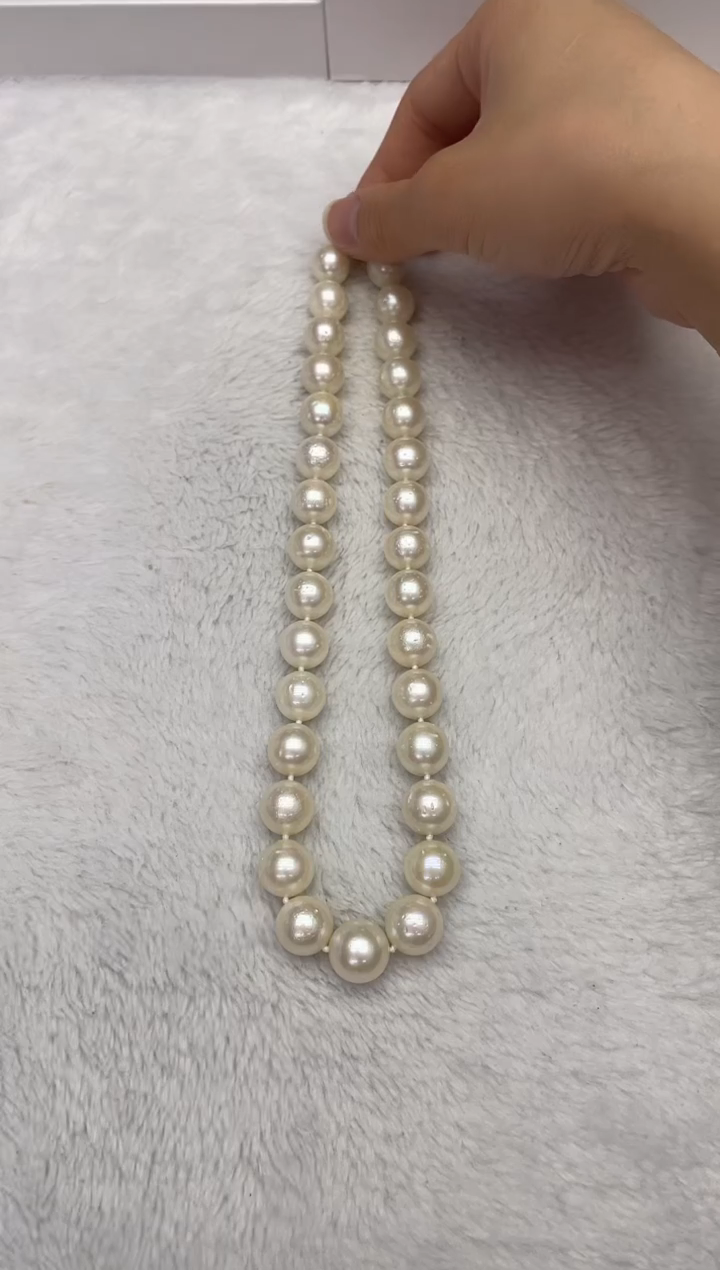 【闪购商品】海水珍珠颈饰未镶嵌澳白12-15mm（多样性发一）