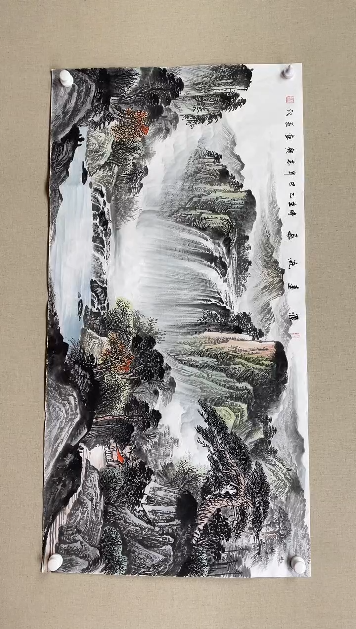 国画138*68 杨志龙杨志龙杨志龙杨志龙