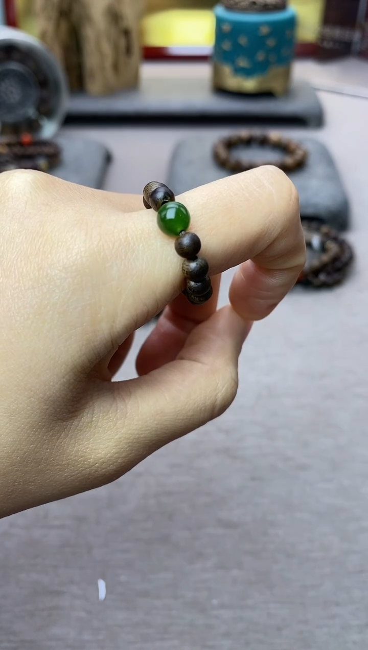 【闪购商品】沉香沉香碎屑紫棋戒指04