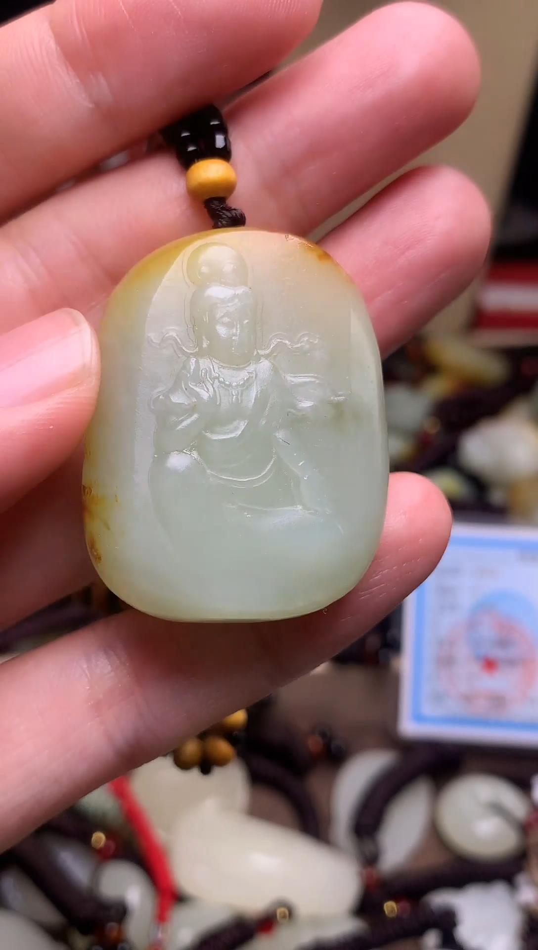 颈饰未镶嵌和田玉新疆料青海料清水和田玉吊坠