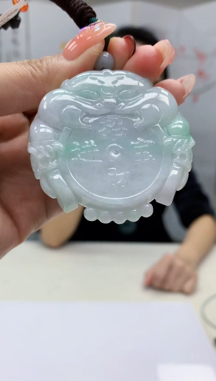 【闪购商品】定制翡翠未镶嵌3123MM-毛货挂件30