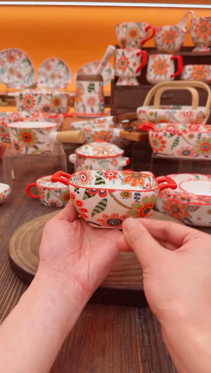 罐景德镇陶瓷炖盅烤盘碗陶瓷筷子