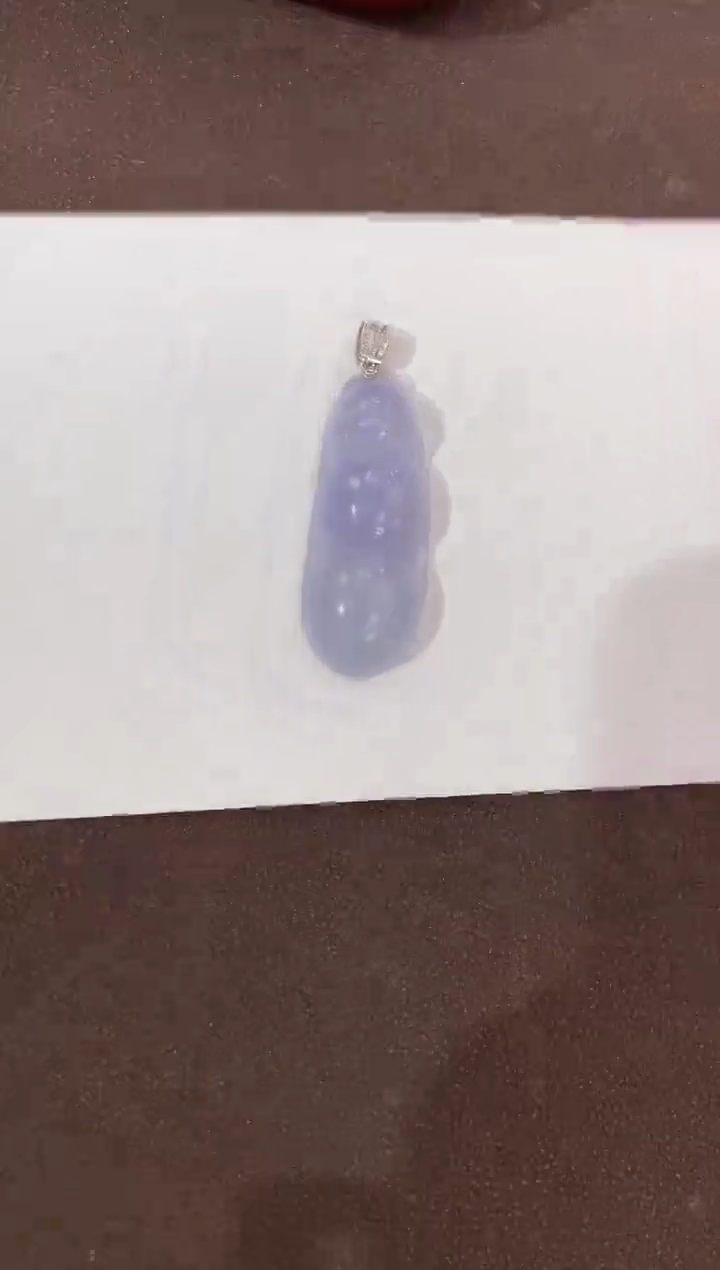 【闪购商品】翡翠颈饰18K金镶嵌天然缅甸a货翡翠