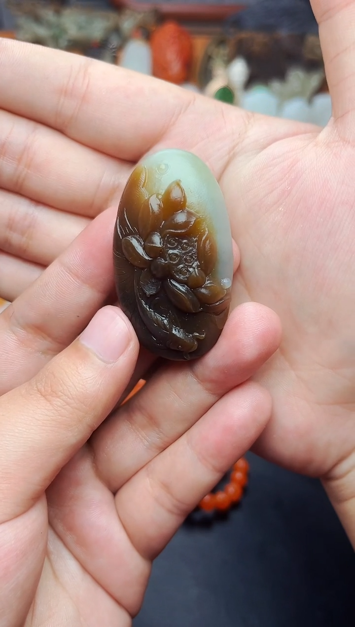 【闪购商品】和田玉颈饰未镶嵌花01【定制】