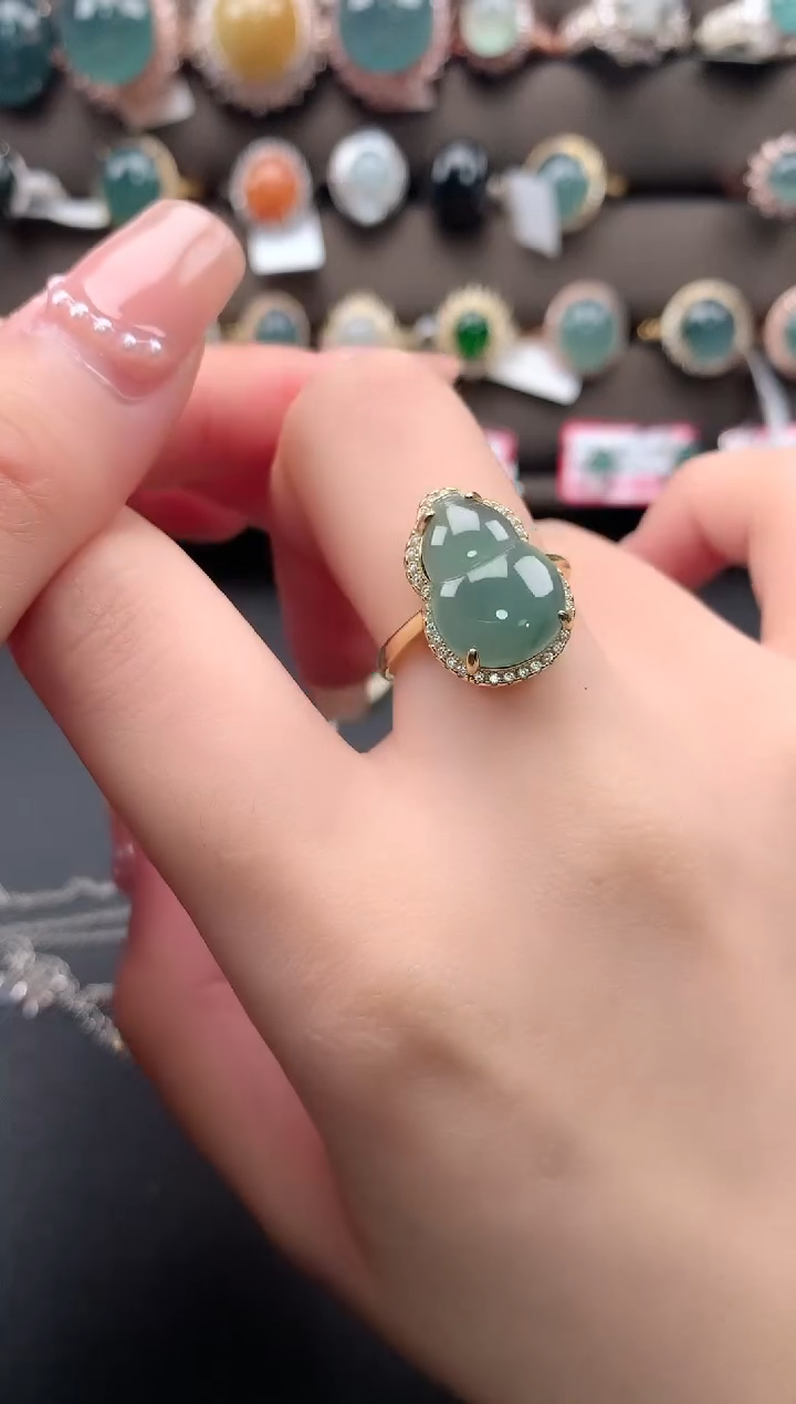 【闪购商品】翡翠戒指银S925镶嵌56241