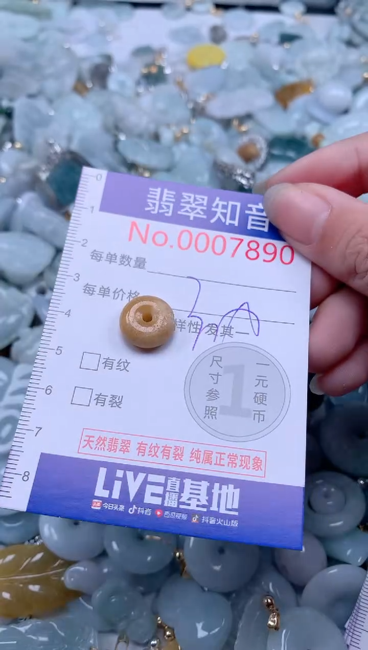 翡翠未镶嵌吊坠(不含链)7890