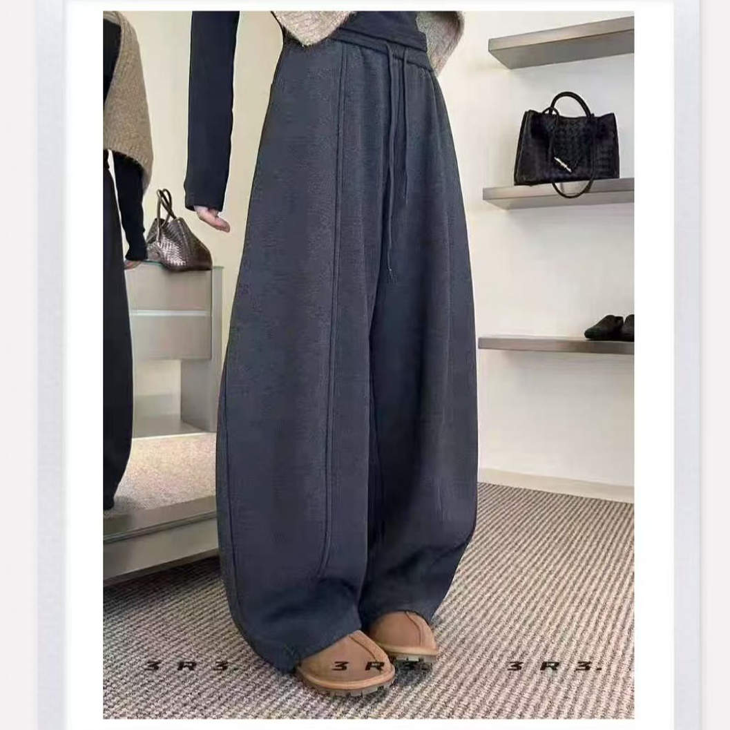 【慕冬绒加绒加厚】超细条糯米绒百搭柳叶裤 1655