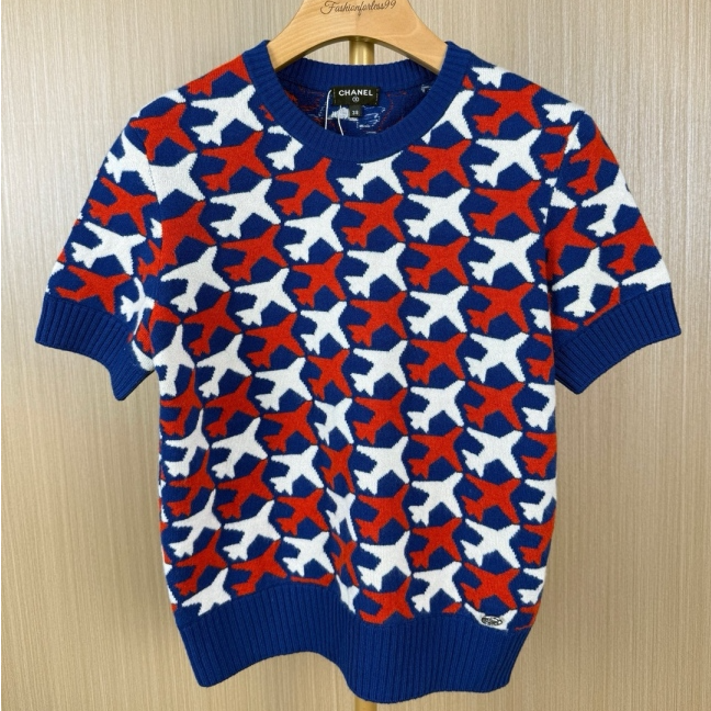 99新 Chanel/香奈儿 航站系列针织衫 38 18271019