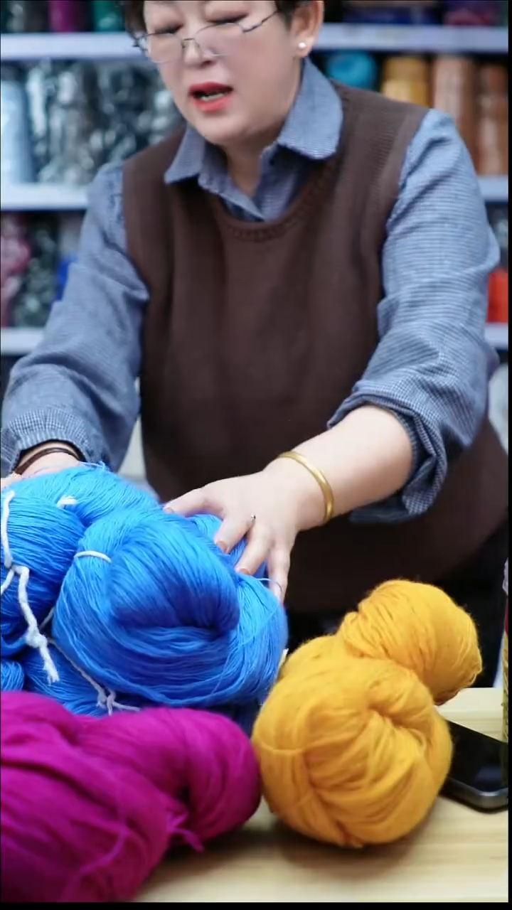 羊毛欢姐手编线B124