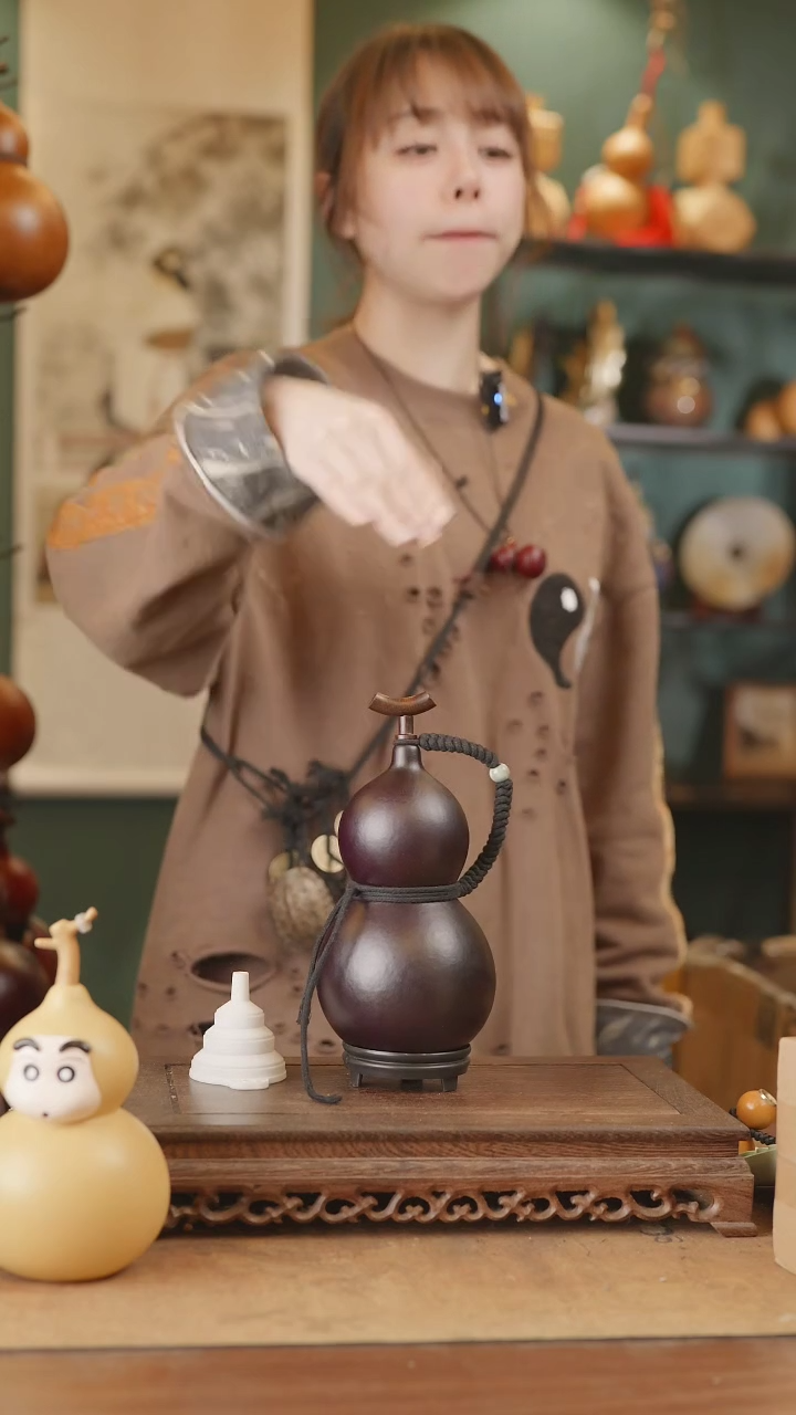 【闪购商品】200号精品天然大漆工艺防渗内胆酒葫芦~