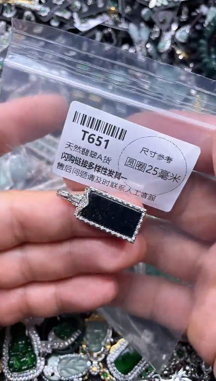 【闪购商品】翡翠颈饰未镶嵌T651吊坠