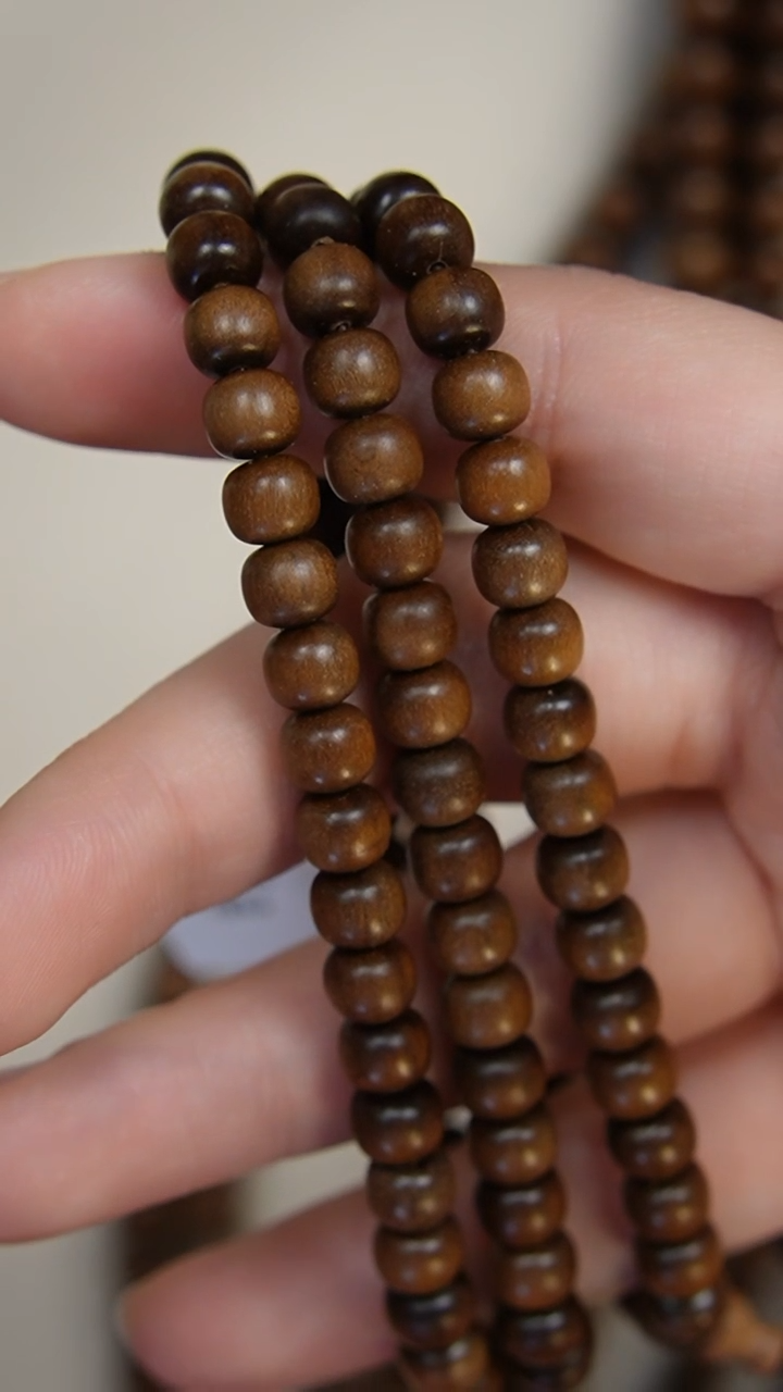 【闪购商品】檀香木手串/手链阴沉老山檀香6*7多圈108颗土沉