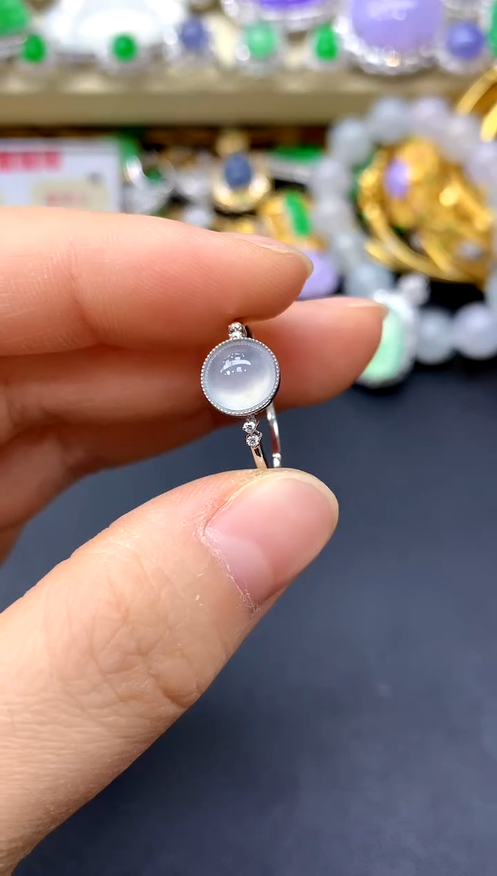 18K金镶嵌戒指翡翠197-中国好珍宝