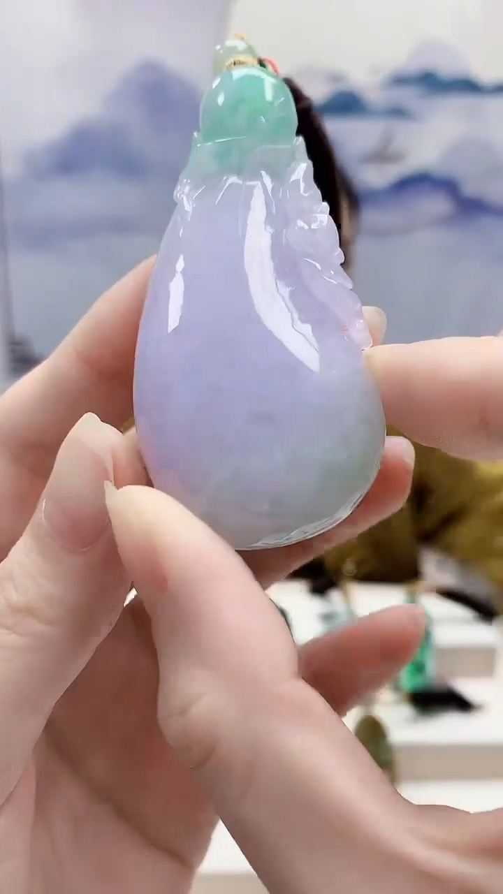 未镶嵌定制翡翠4852ry-毛货挂件237