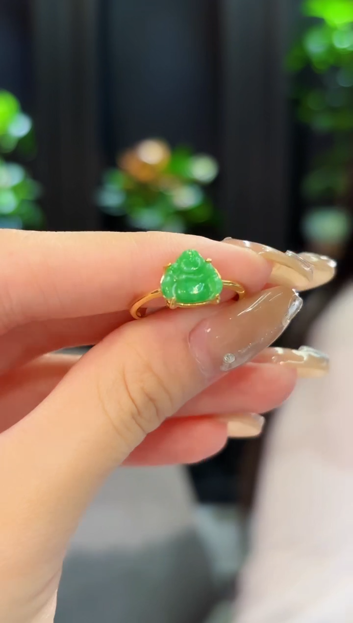 翡翠戒指未镶嵌缅料A货/多样性发货/一件