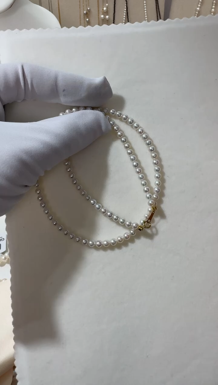 【闪购商品】淡水珍珠项链未镶嵌小米链 编号52