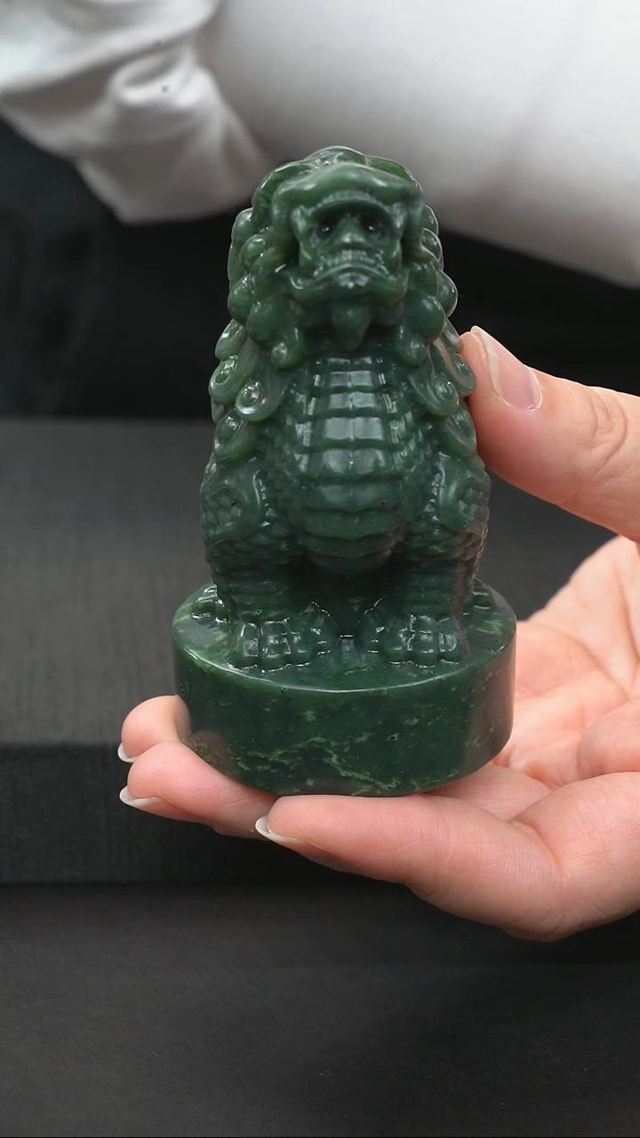【闪购商品】和田玉挂件未镶嵌麒麟364.5克