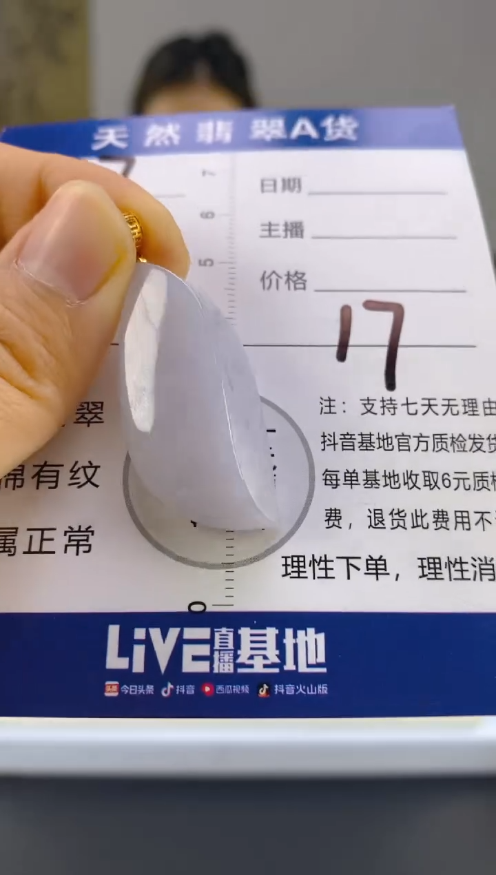 【闪购商品】翡翠颈饰18K金镶嵌天然A货翡翠