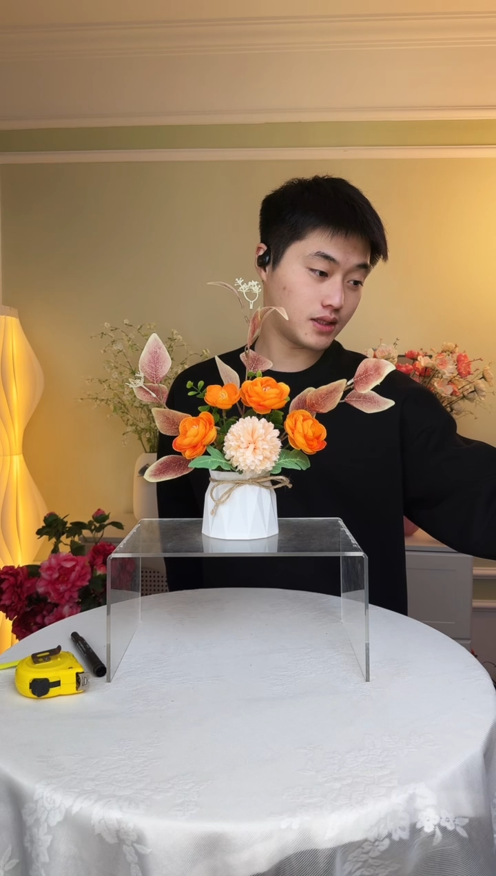 露莲插花摆件 仿真花