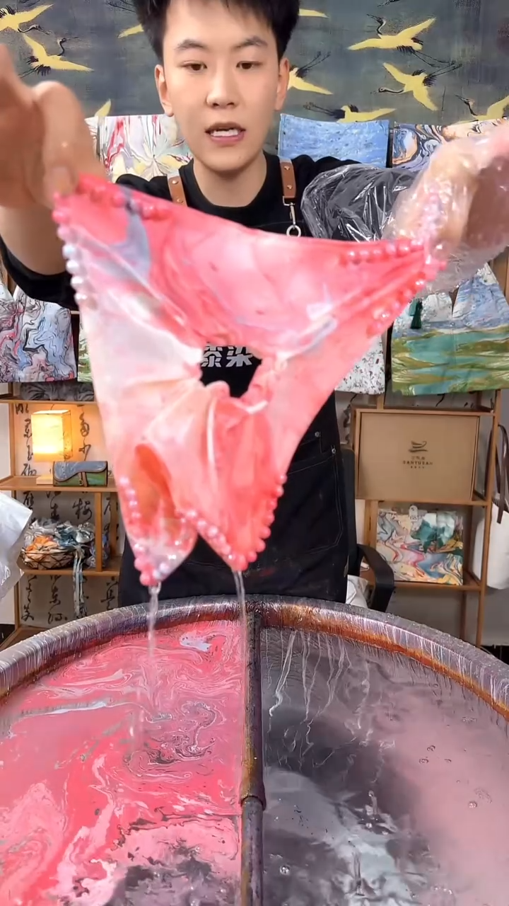 珍珠方巾 657 手工微瑕 不喜勿拍 不退不换