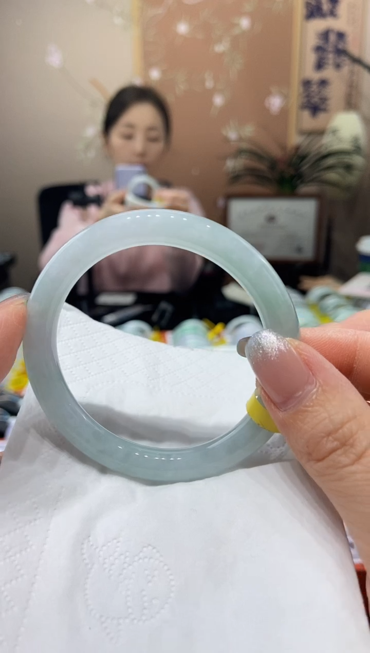 【闪购商品】翡翠未镶嵌手镯55.3圈口