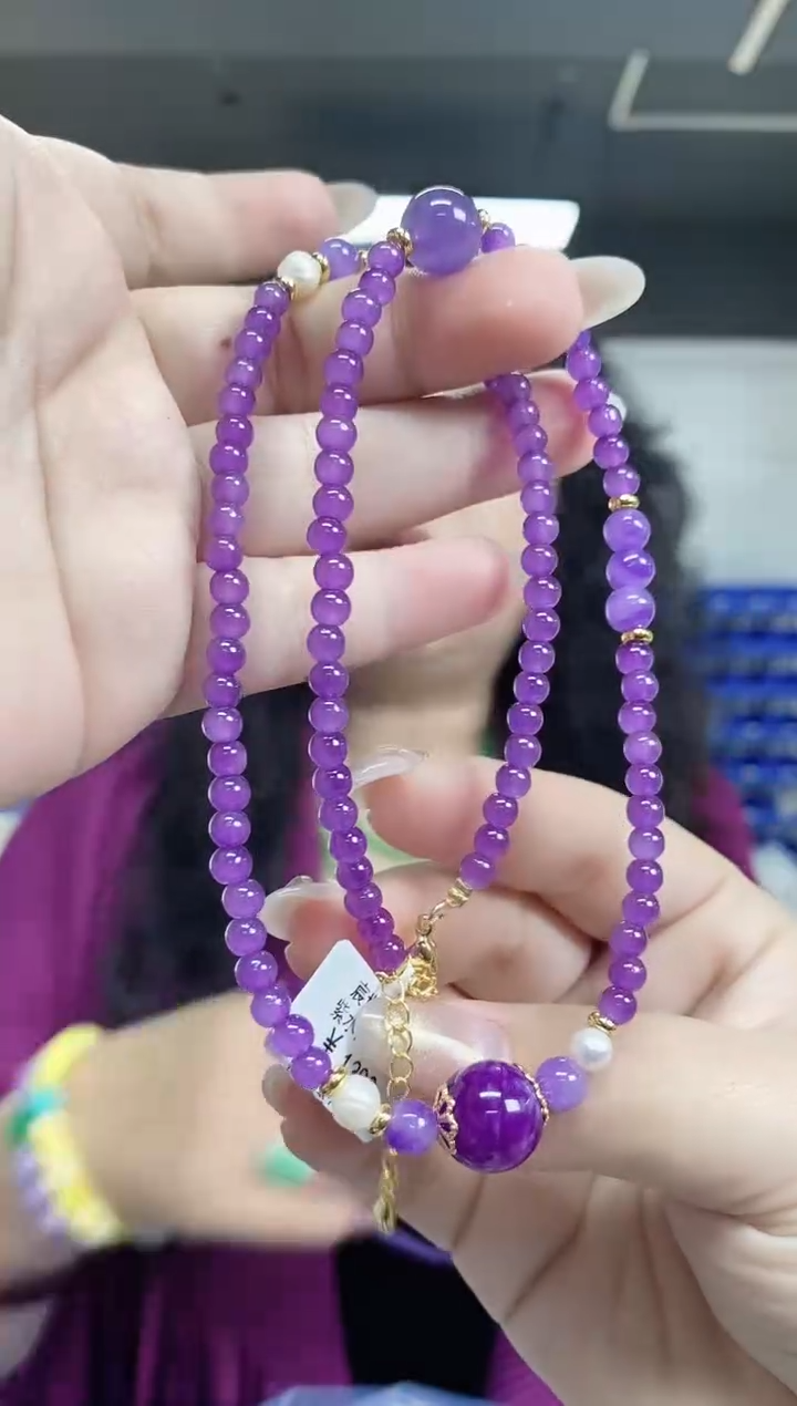 【闪购商品】水晶项链未镶嵌多样性发其一颜色微差