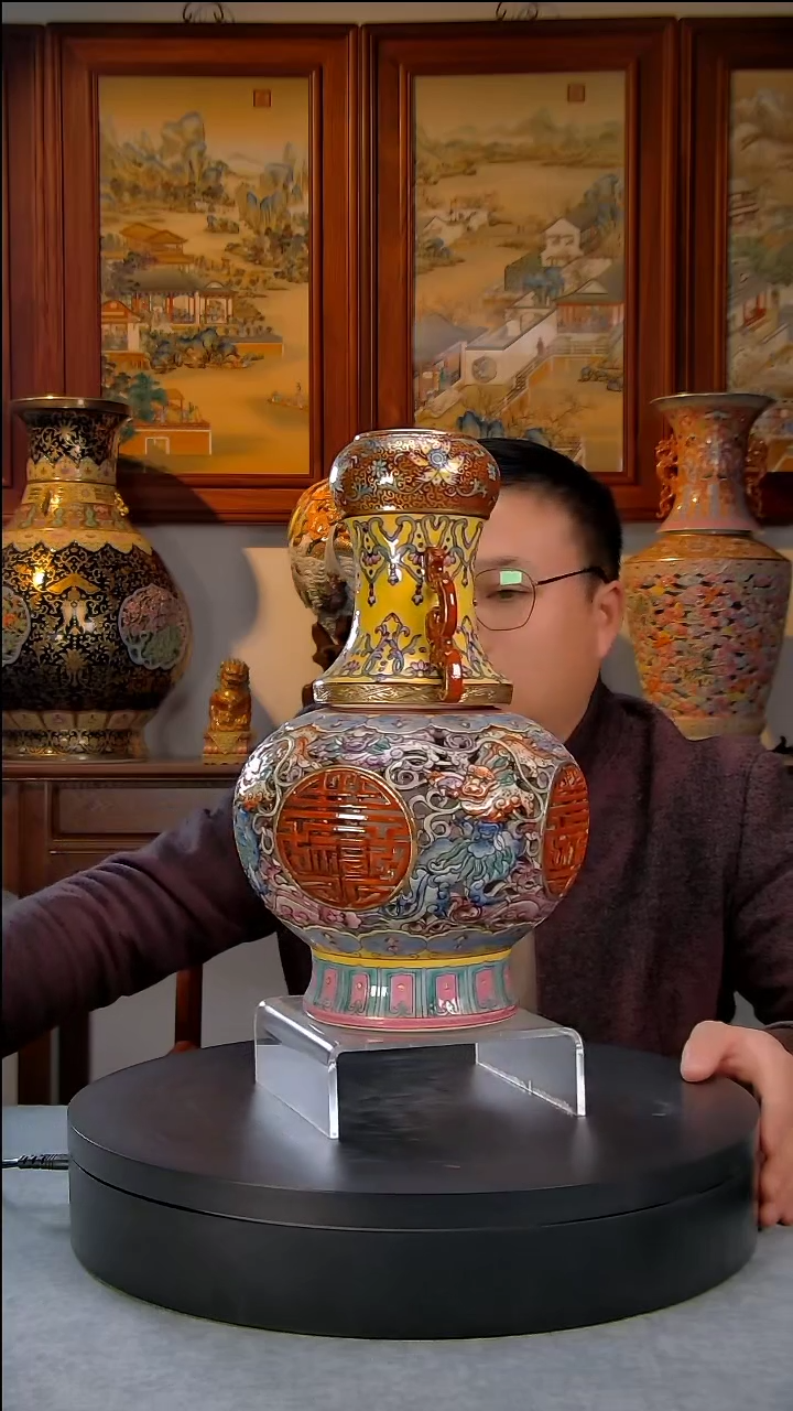 【闪购商品】重工转心瓶精品陶瓷