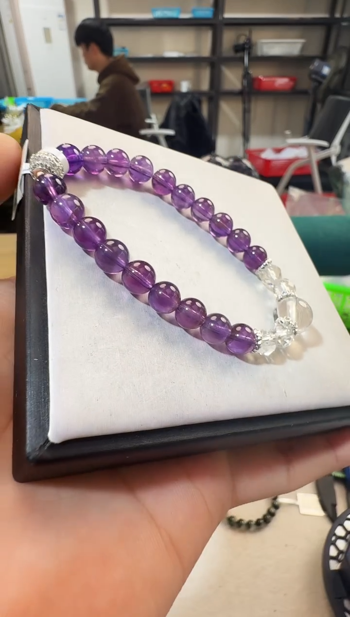 未镶嵌手链水晶晶1273 约6-9mm