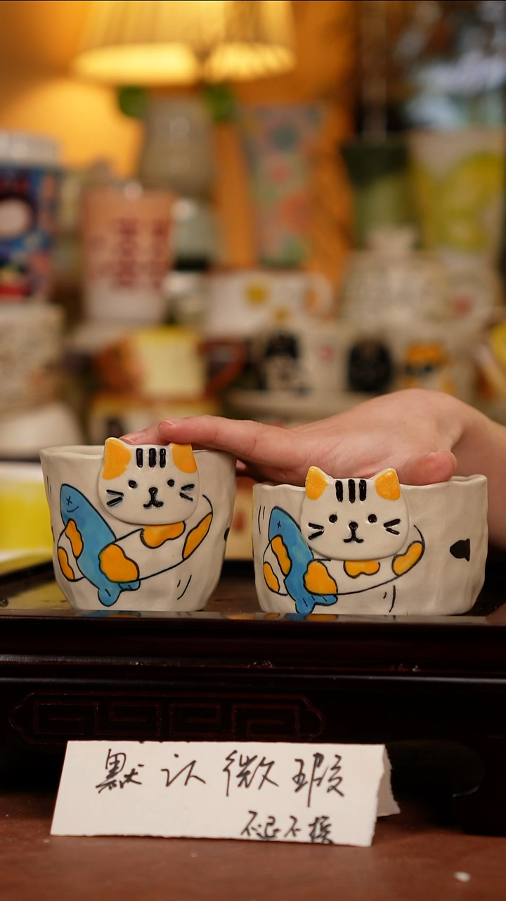 摆件陶景德镇一休瓷屋手作微瑕