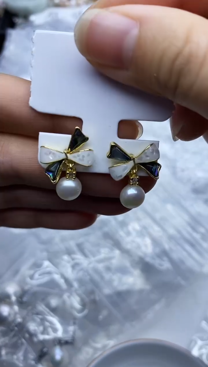 未镶嵌耳饰淡水珍珠多样性发其一