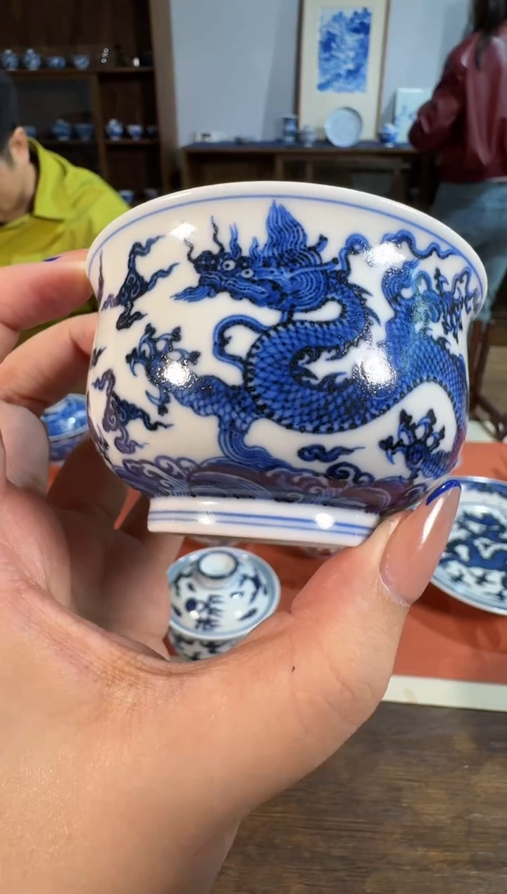 【闪购商品】杯片云晚谷龙纹单杯