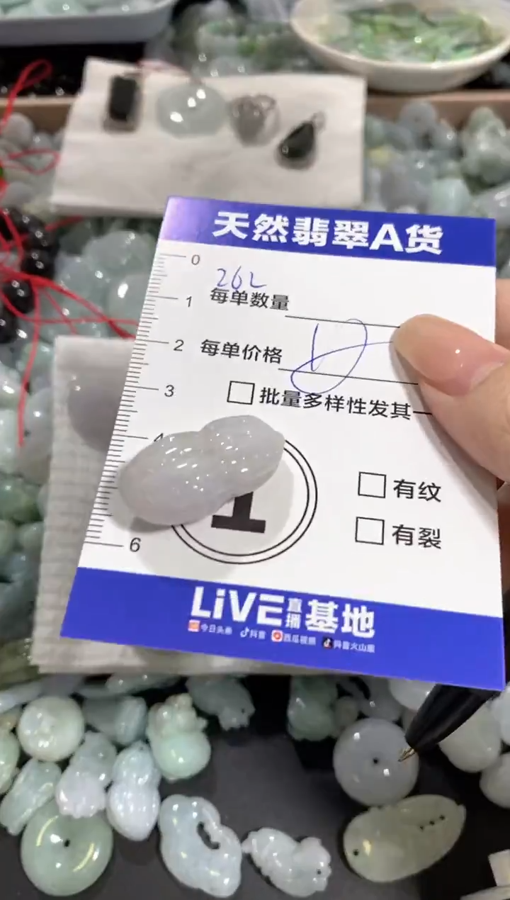 颈饰未镶嵌翡翠天然翡翠A货批量多样性发一件