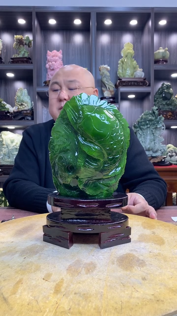 玉随**扬玉岫岩料手工雕刻摆件居家装饰送礼一物一图