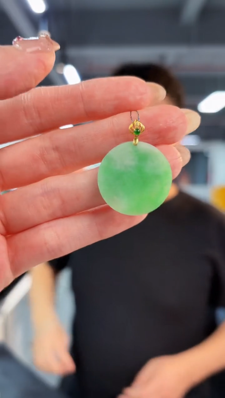 【闪购商品】翡翠颈饰18K金镶嵌缅料A货/多样性发货/一件