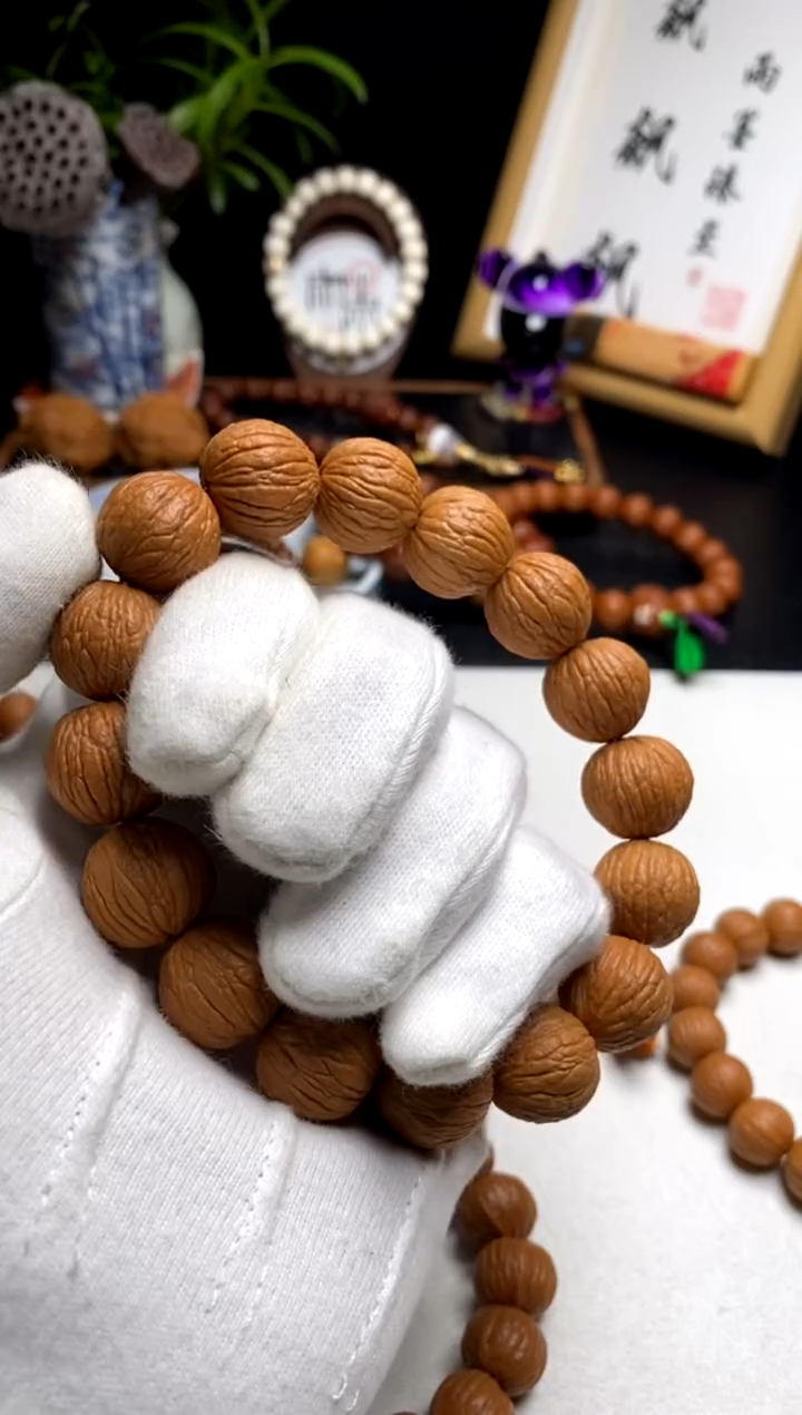 【闪购商品】猴头核桃手串瑕疵凤雨