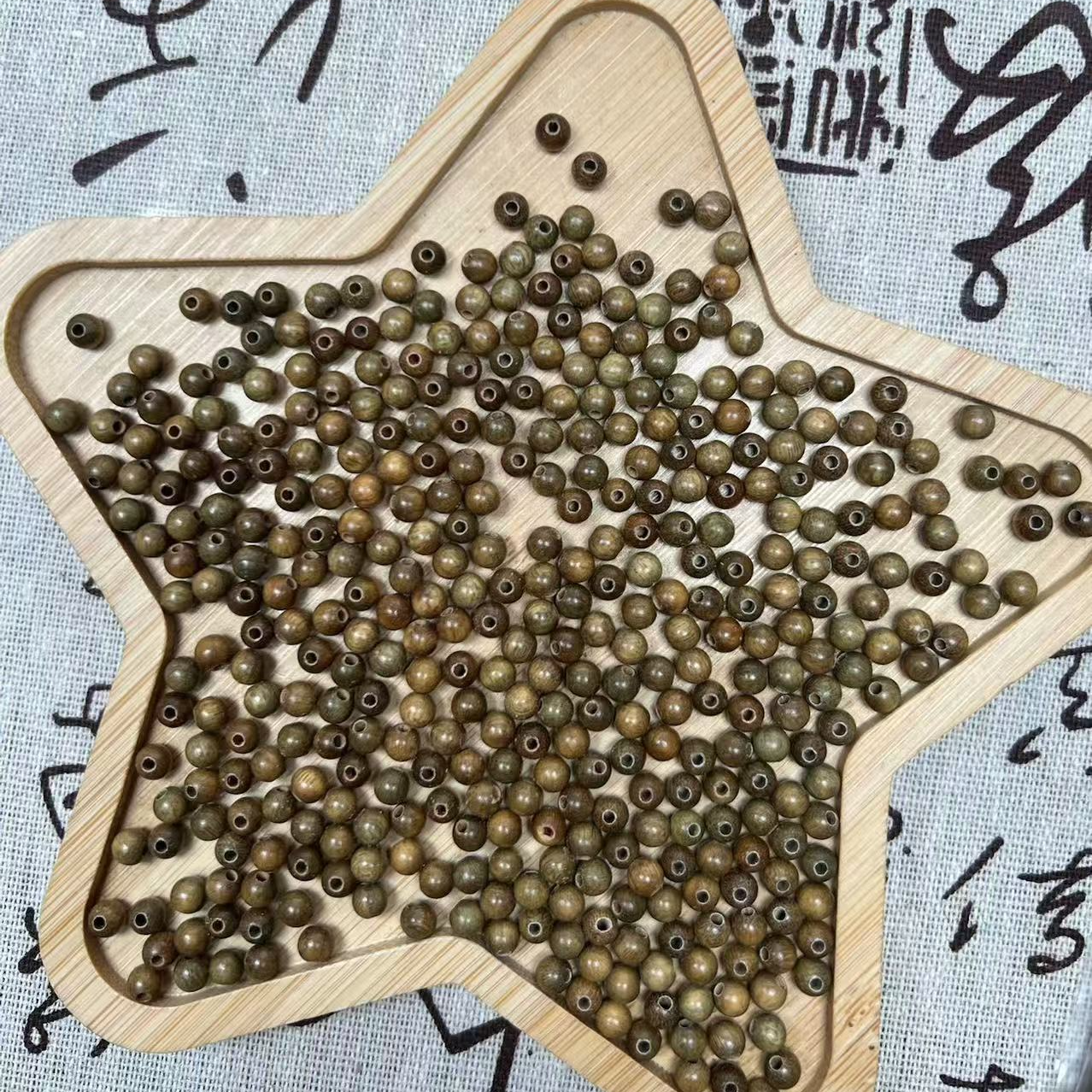 卡4正宗原木原味木头小卡戒指项链珠珠